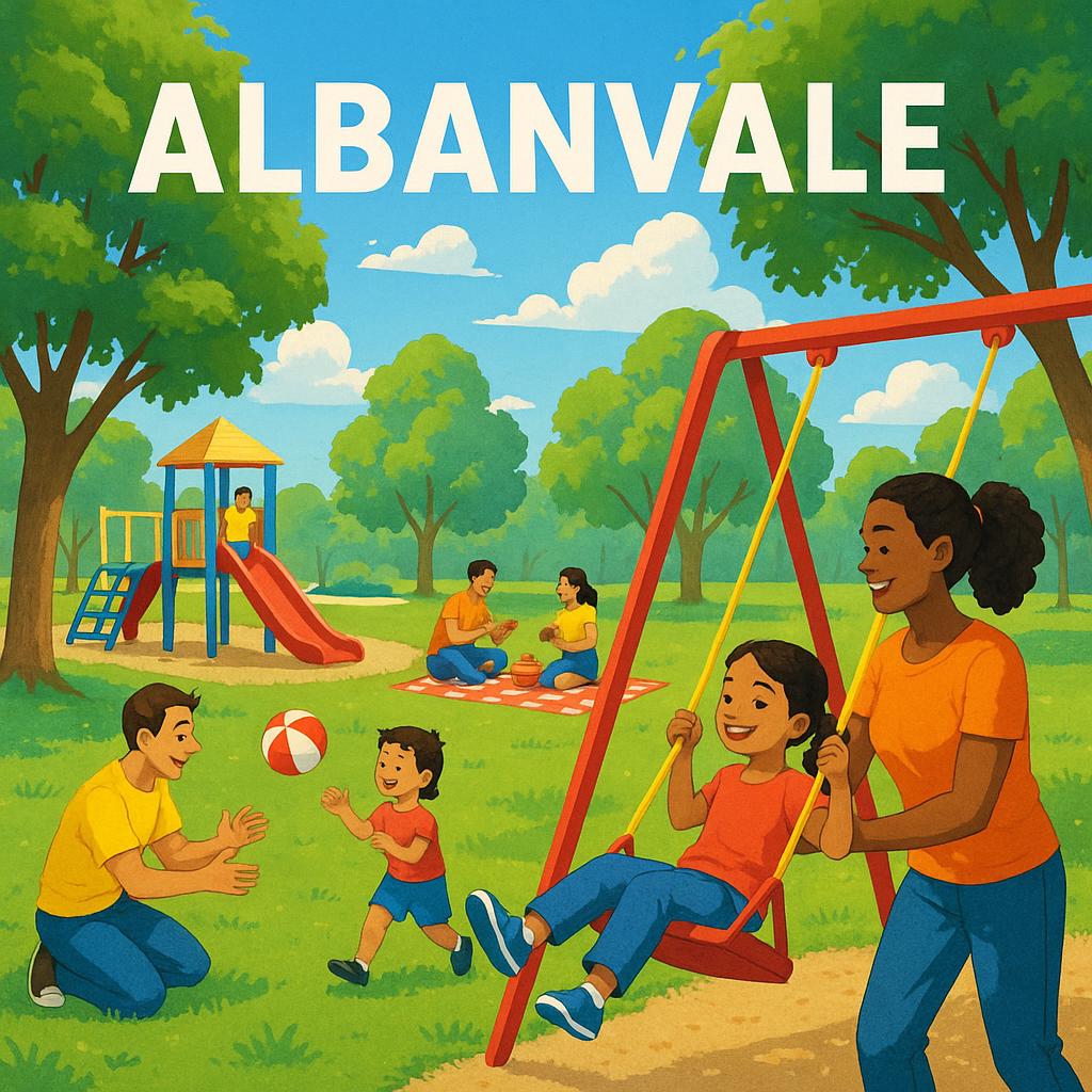 Families enjoying a day at a park in Albanvale