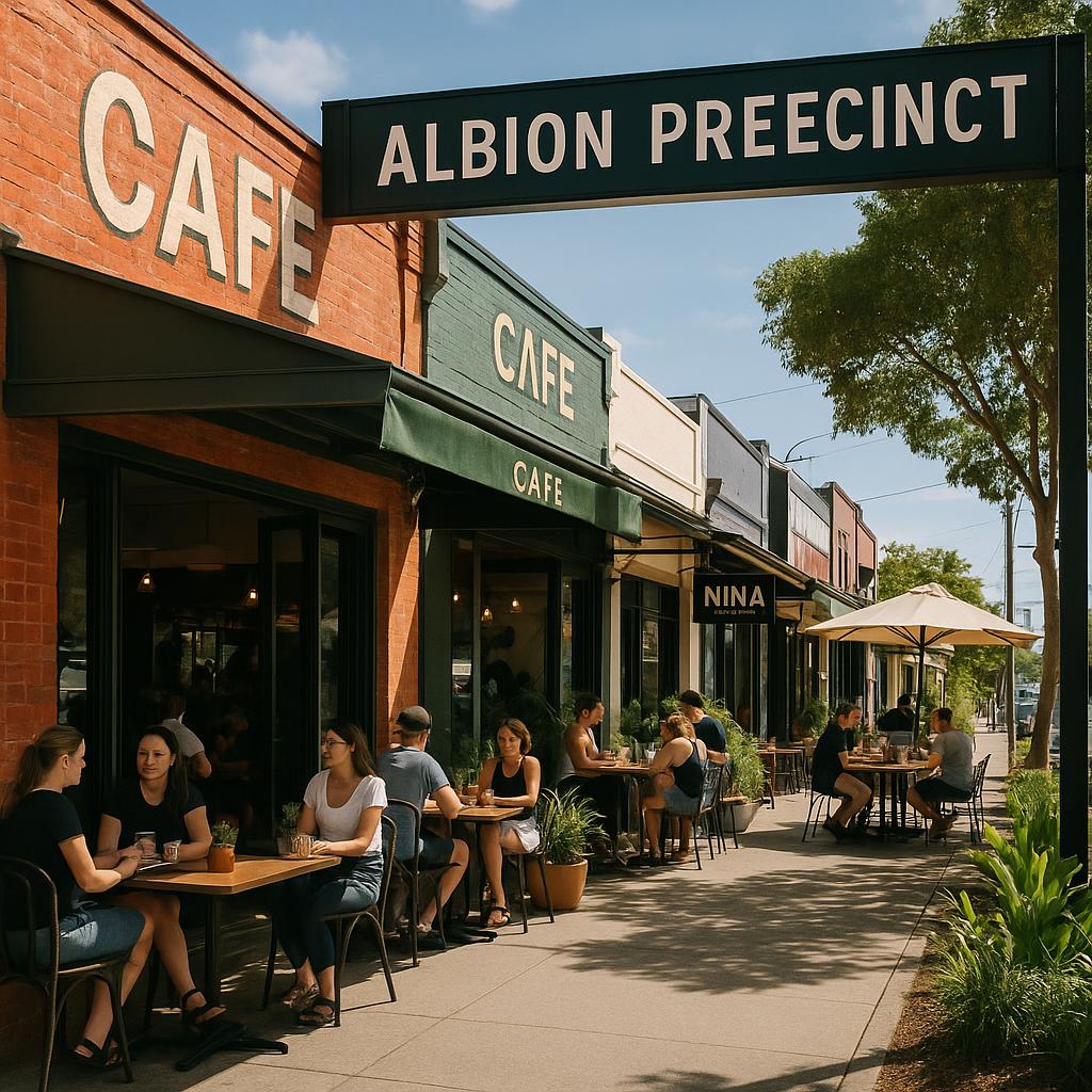 Local dining in Albion's vibrant cafes