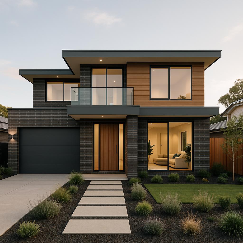 A modern house in Alexandra with stylish facade