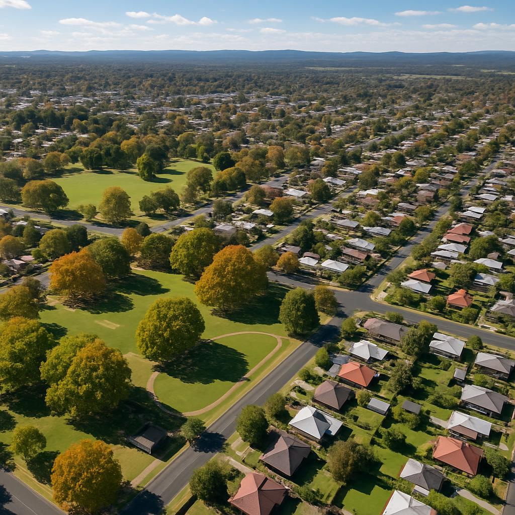 Aerial view of Armidale