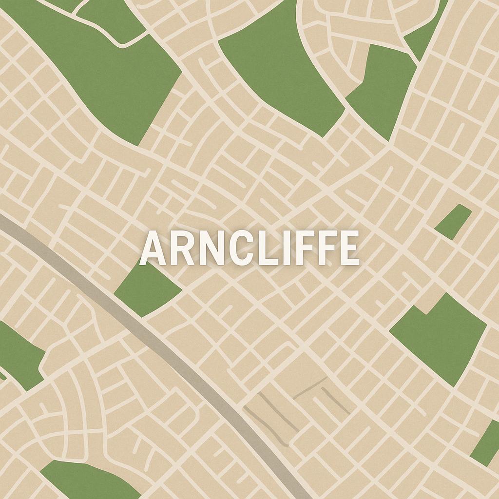 Aerial view of Arncliffe suburb showcasing parks and homes
