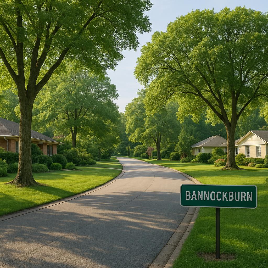 Quiet suburban street in Bannockburn