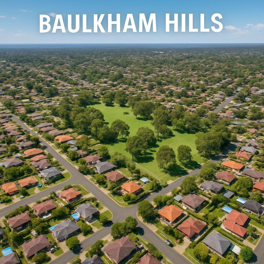 Aerial view of Baulkham Hills
