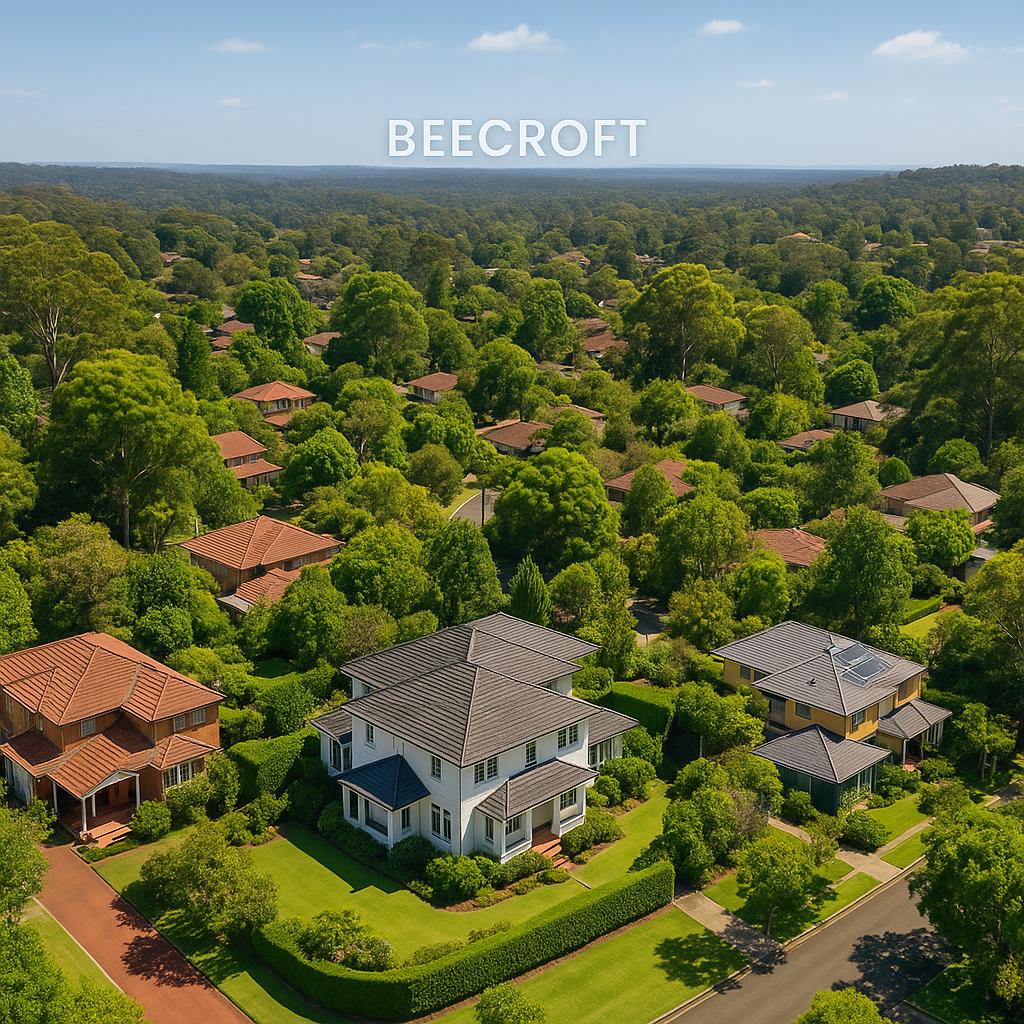 A beautiful suburban landscape in Beecroft, NSW.
