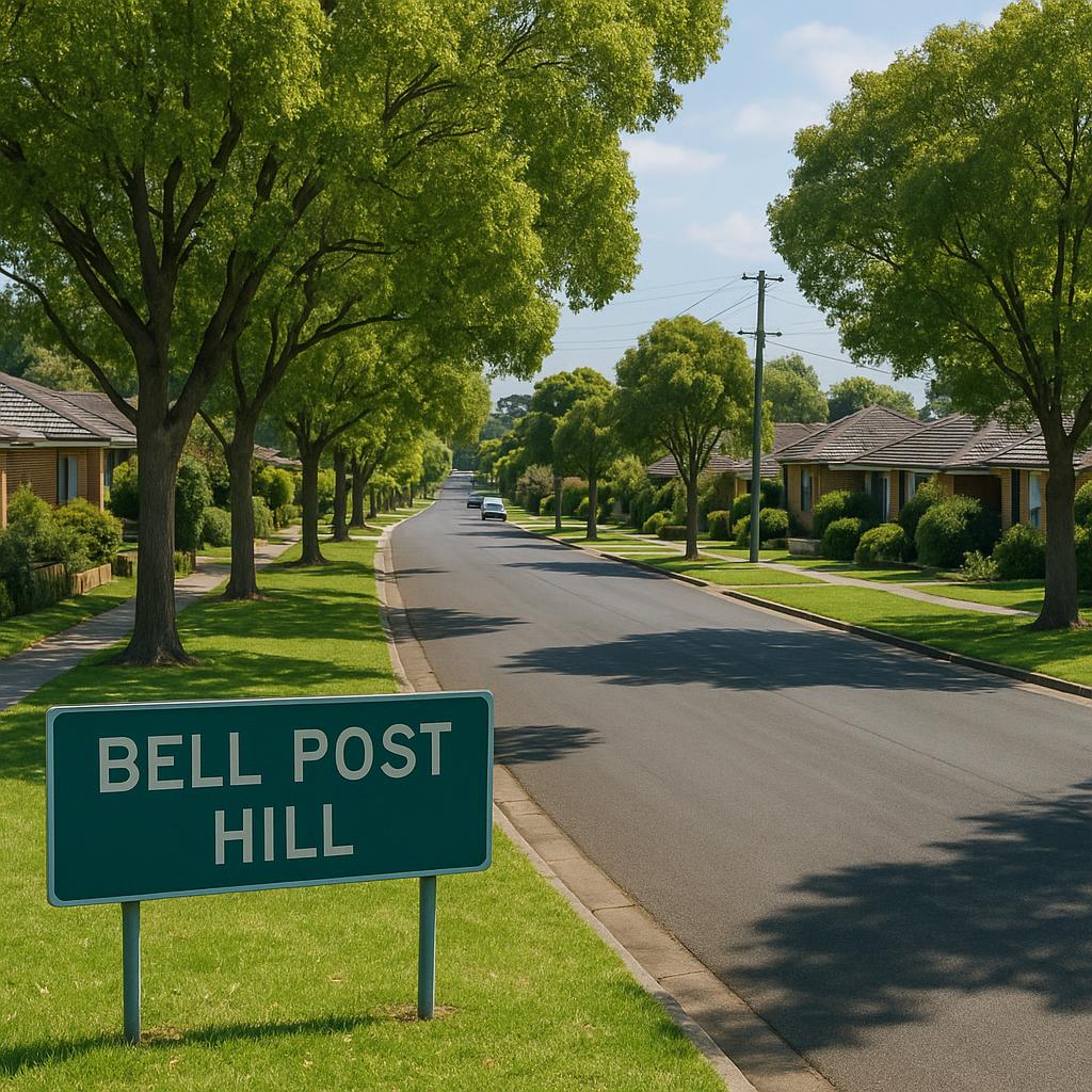 Bell Post Hill's serene residential streets