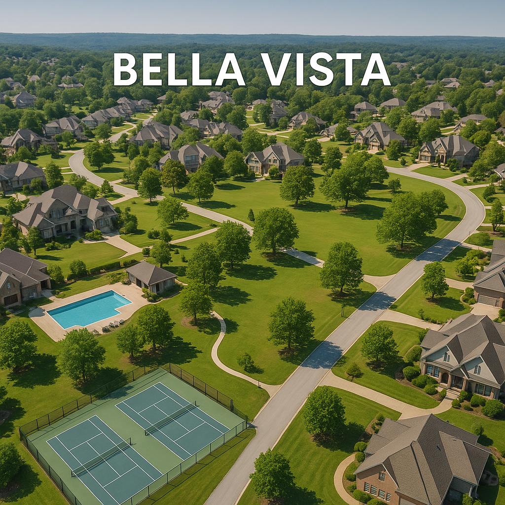 Aerial view of Bella Vista suburb