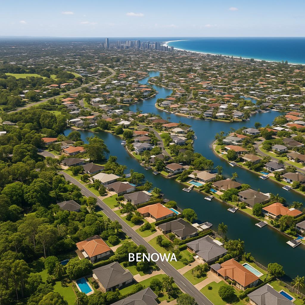 Aerial view of Benowa, Gold Coast