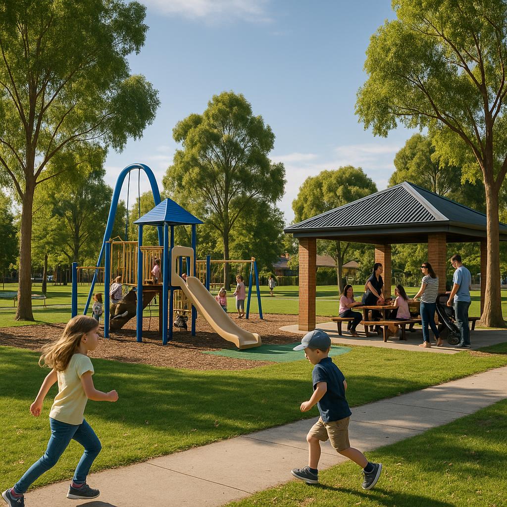 Family-friendly park in Berwick.