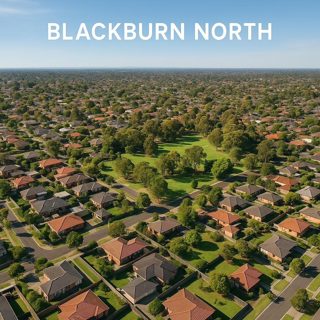 Aerial view of Blackburn North suburb