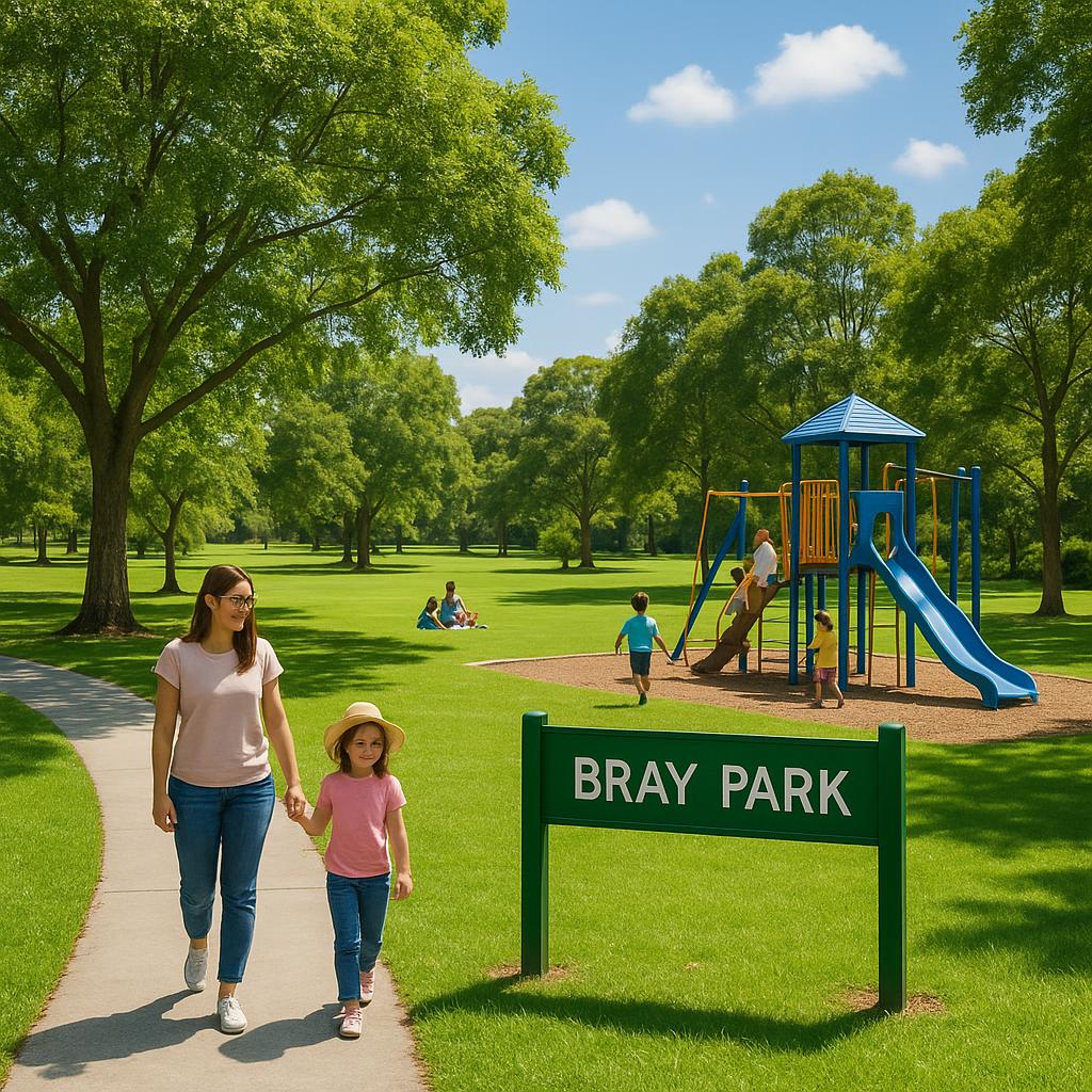 Bray Park green space scene