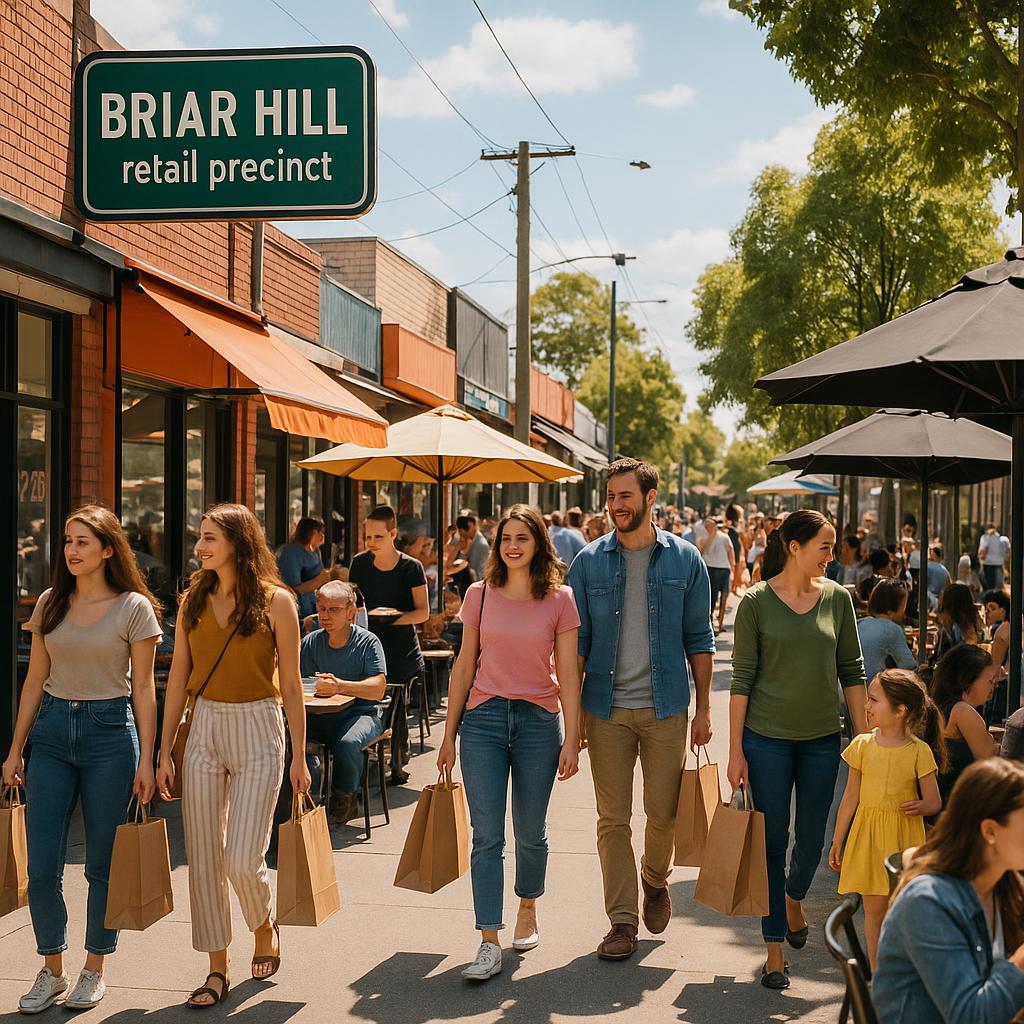 Vibrant Briar Hill retail precinct