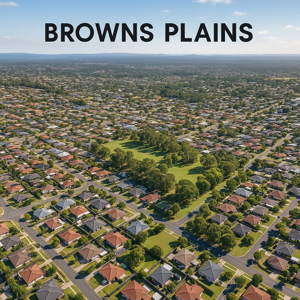 Aerial view of Browns Plains