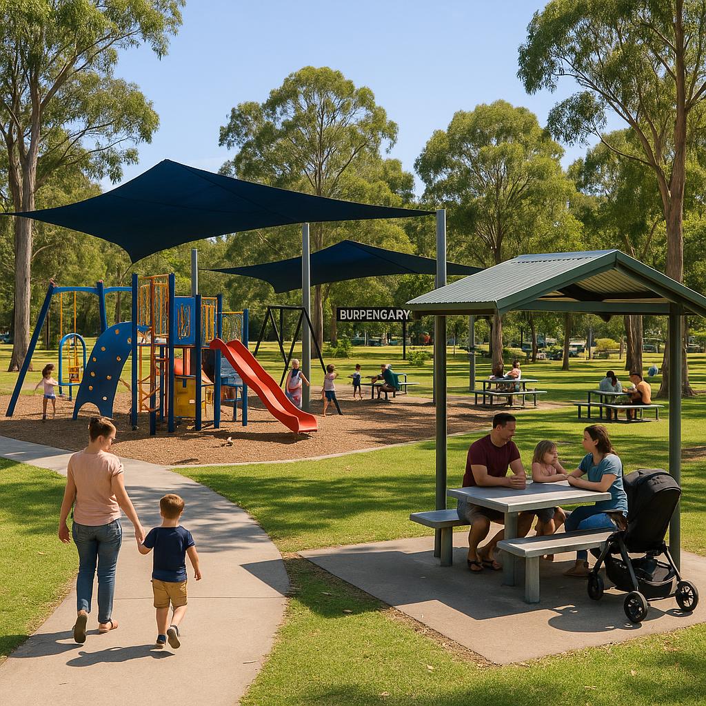 Family park in Burpengary with playgrounds and green spaces