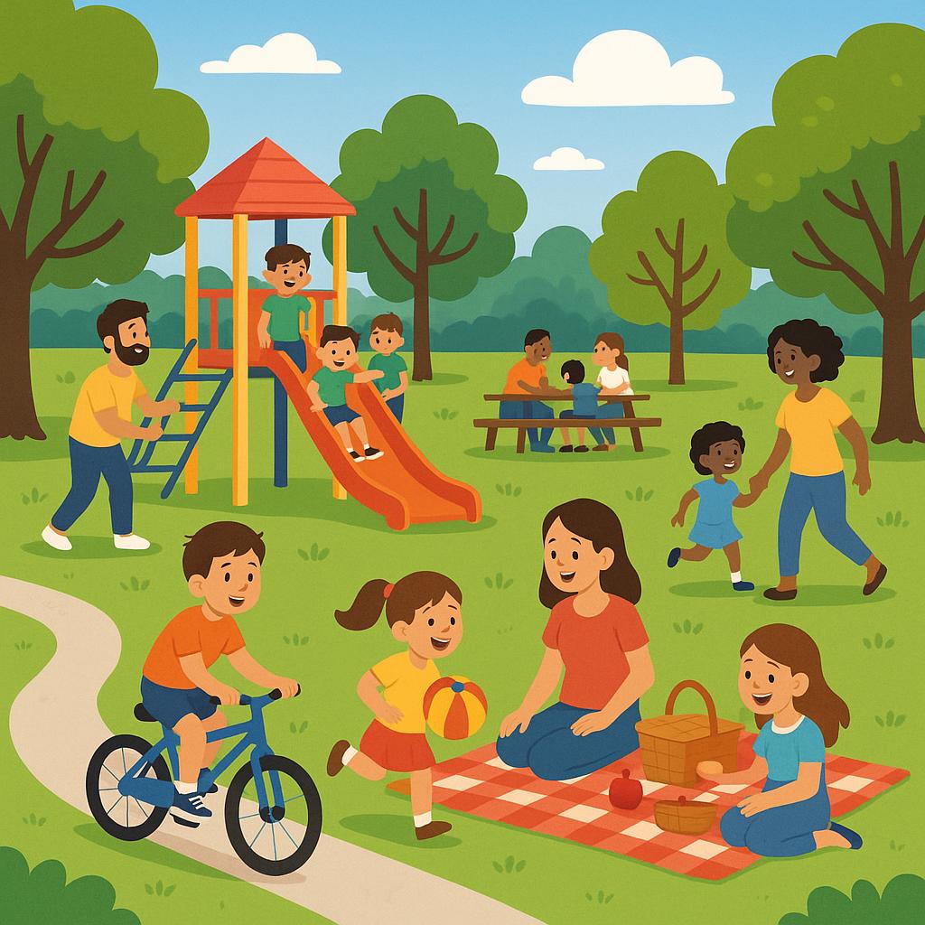 Capalaba community park bustling with families