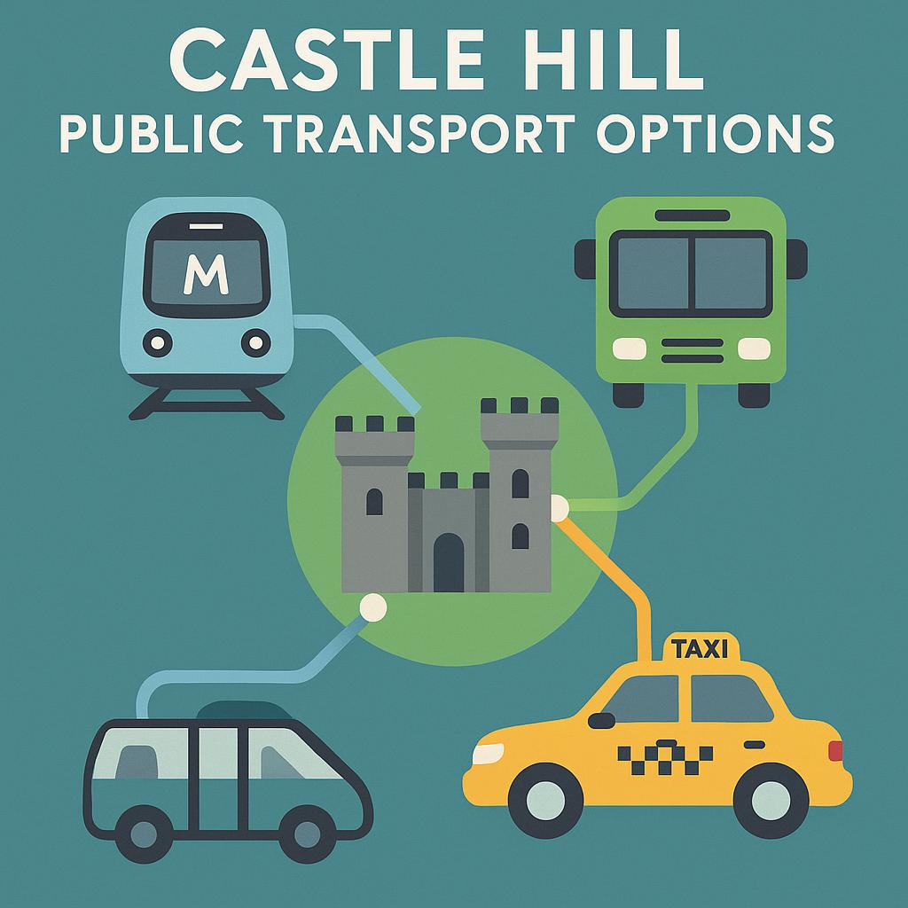 Overview of public transport network in Castle Hill