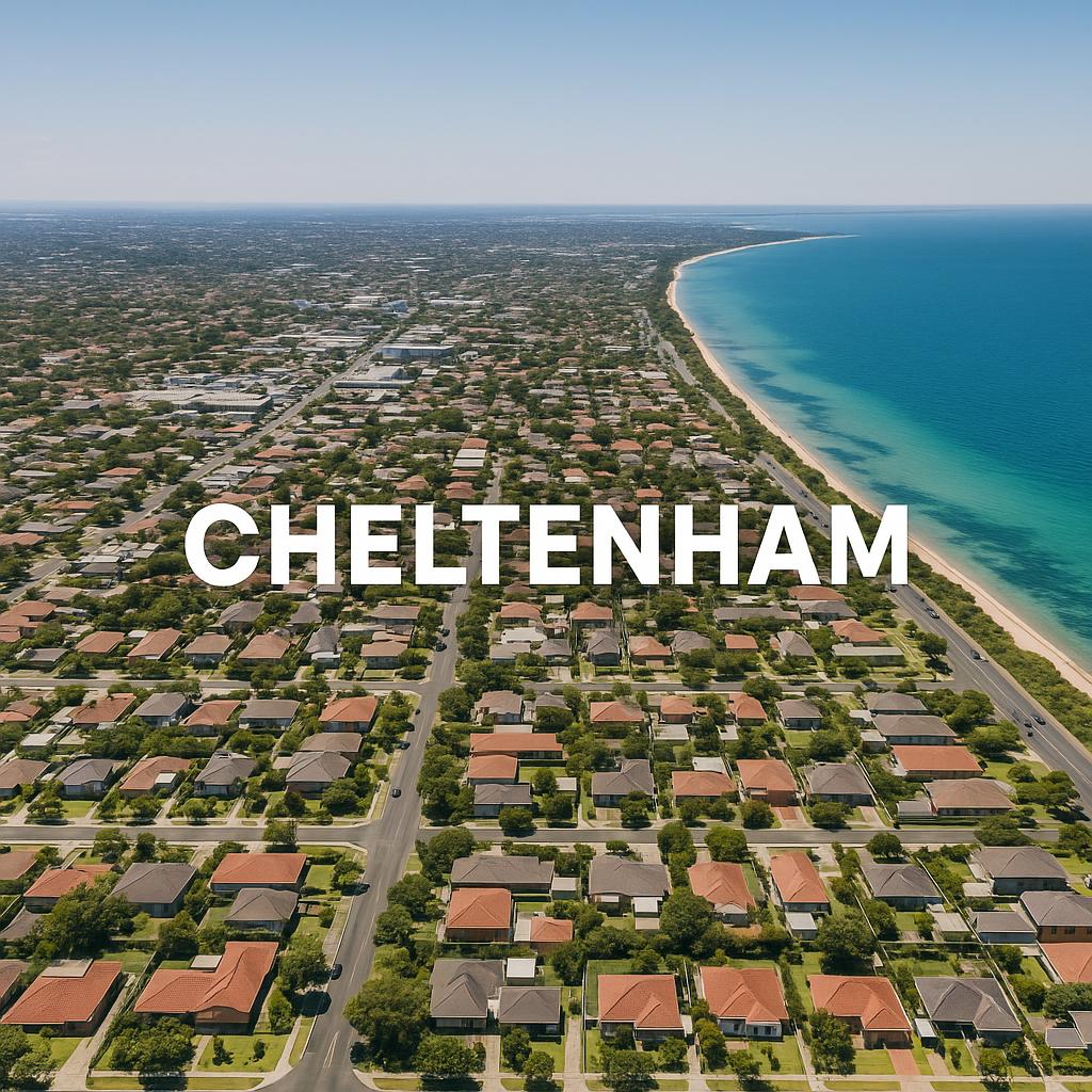Aerial view of Cheltenham