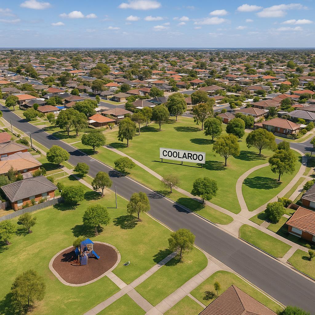 Coolaroo suburban landscape with parks and homes