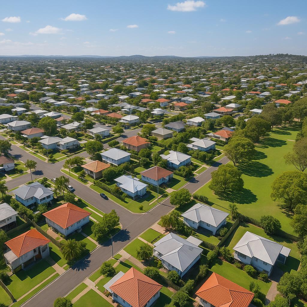 Aerial view of Coorparoo, Brisbane