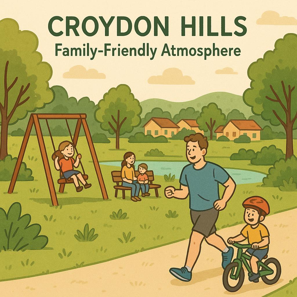 Family enjoying Croydon Hills parks
