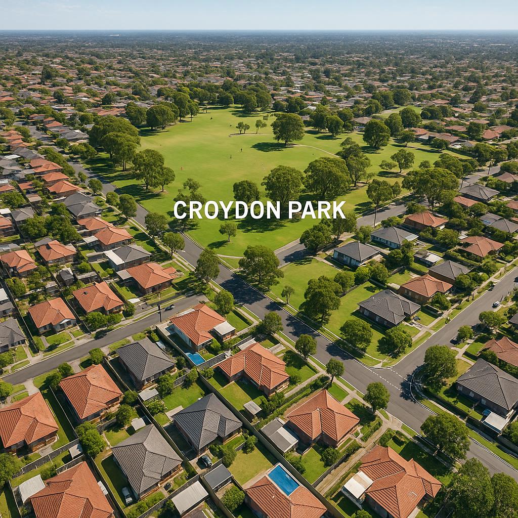 Aerial view of Croydon Park