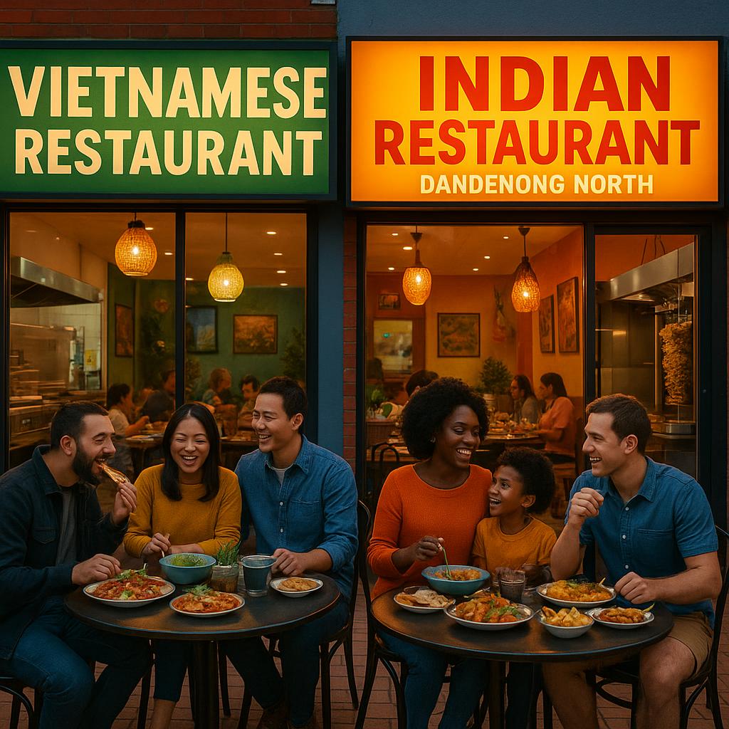 Dining scene in Dandenong North