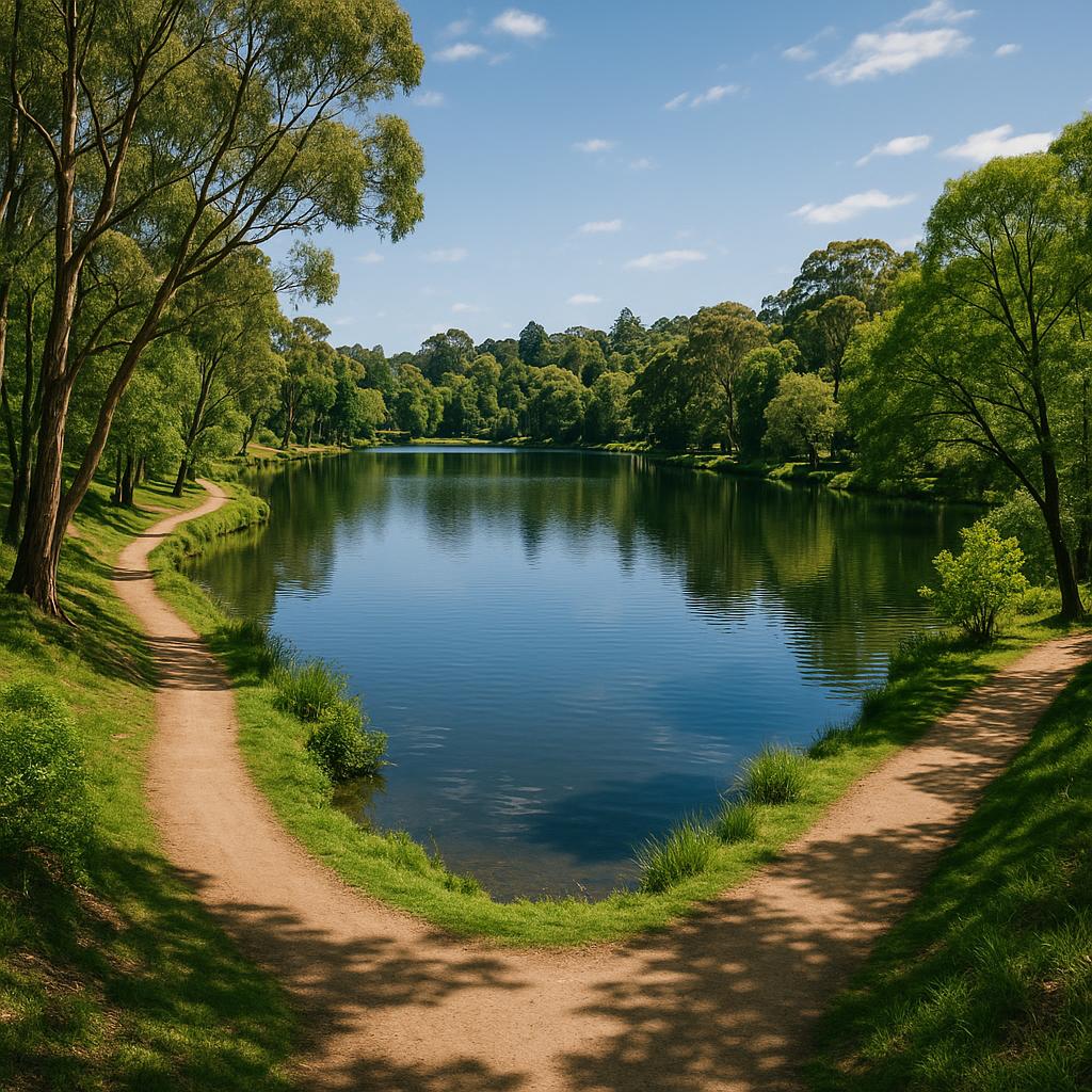 Daylesford Lake with walking trails