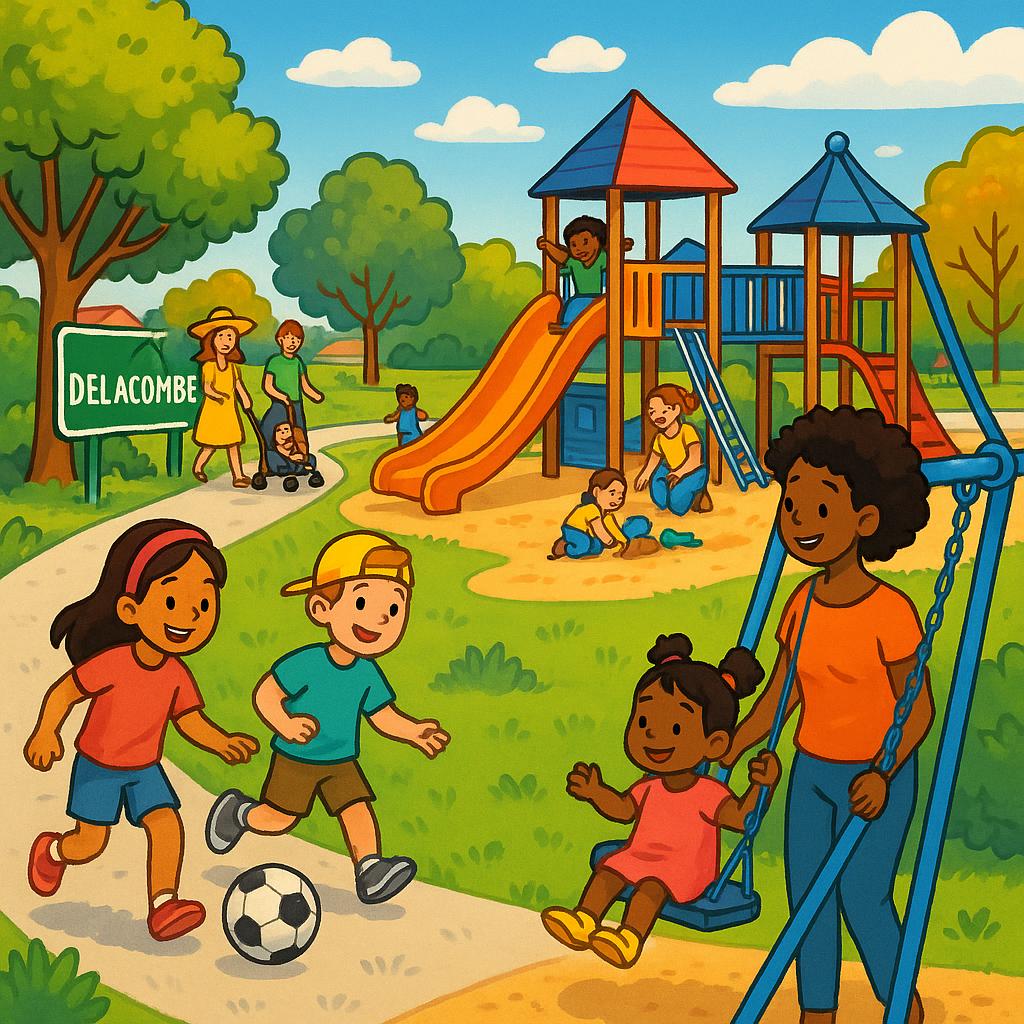 Community park in Delacombe