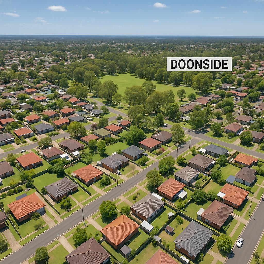 Aerial view of Doonside, NSW