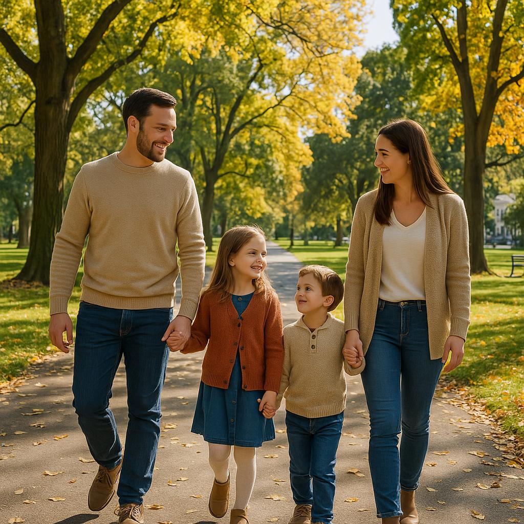 Families enjoying East Melbourne parks