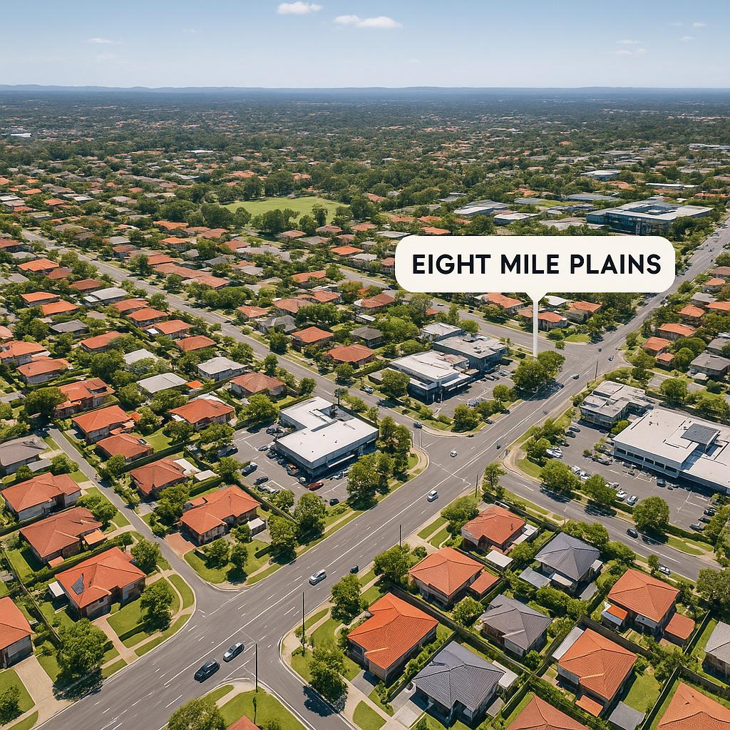 Aerial view of Eight Mile Plains