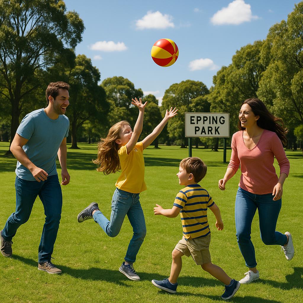 Family activities at Epping park