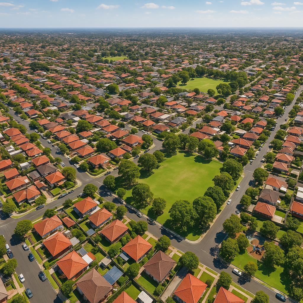 Aerial view of Five Dock