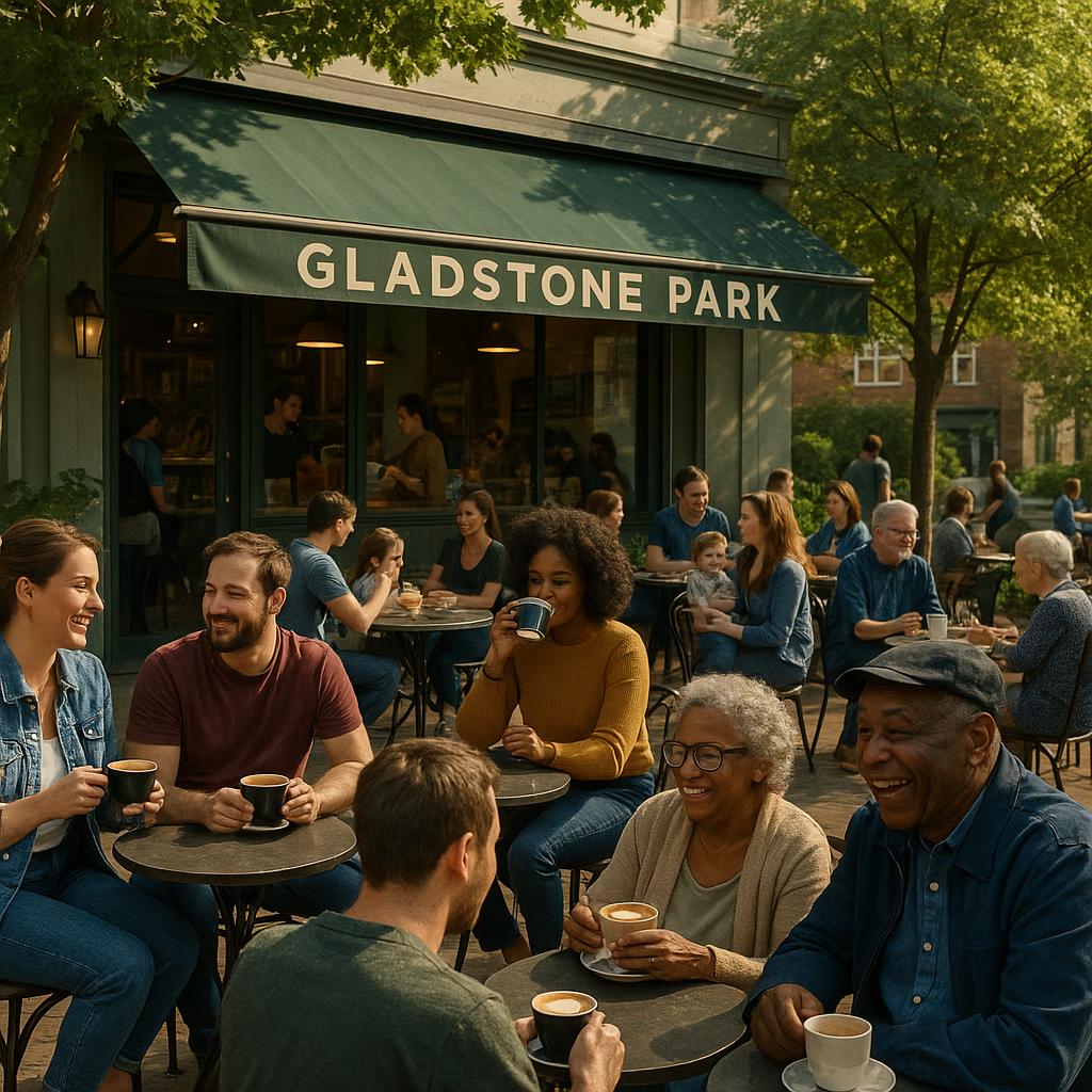 Café scene in Gladstone Park