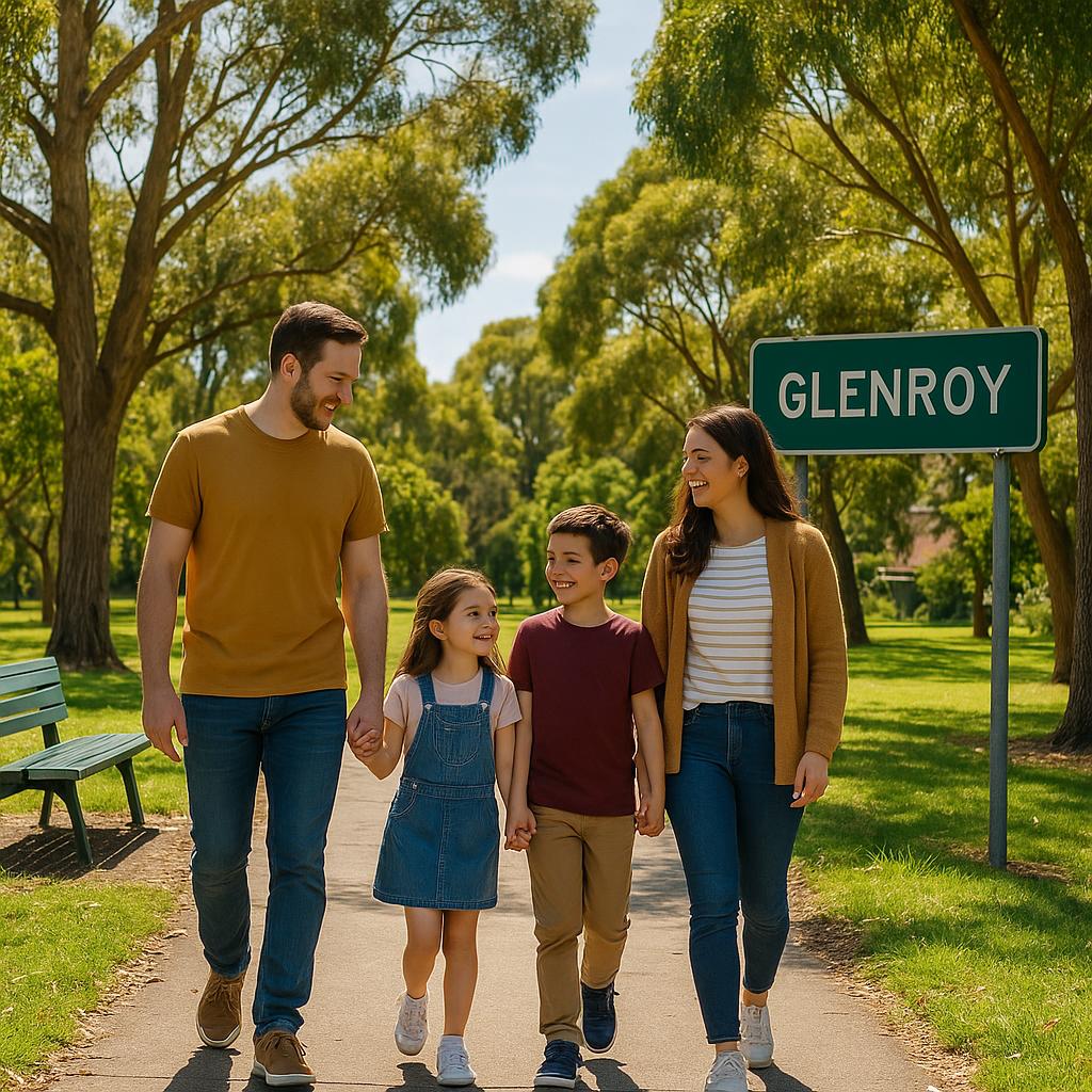 Family enjoying Glenroy park life, highlighting community engagement.