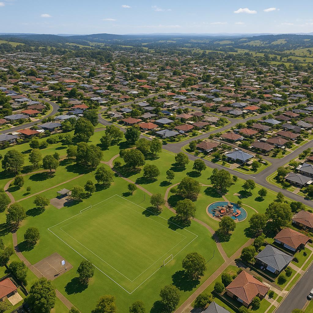 Aerial view of Goonellabah