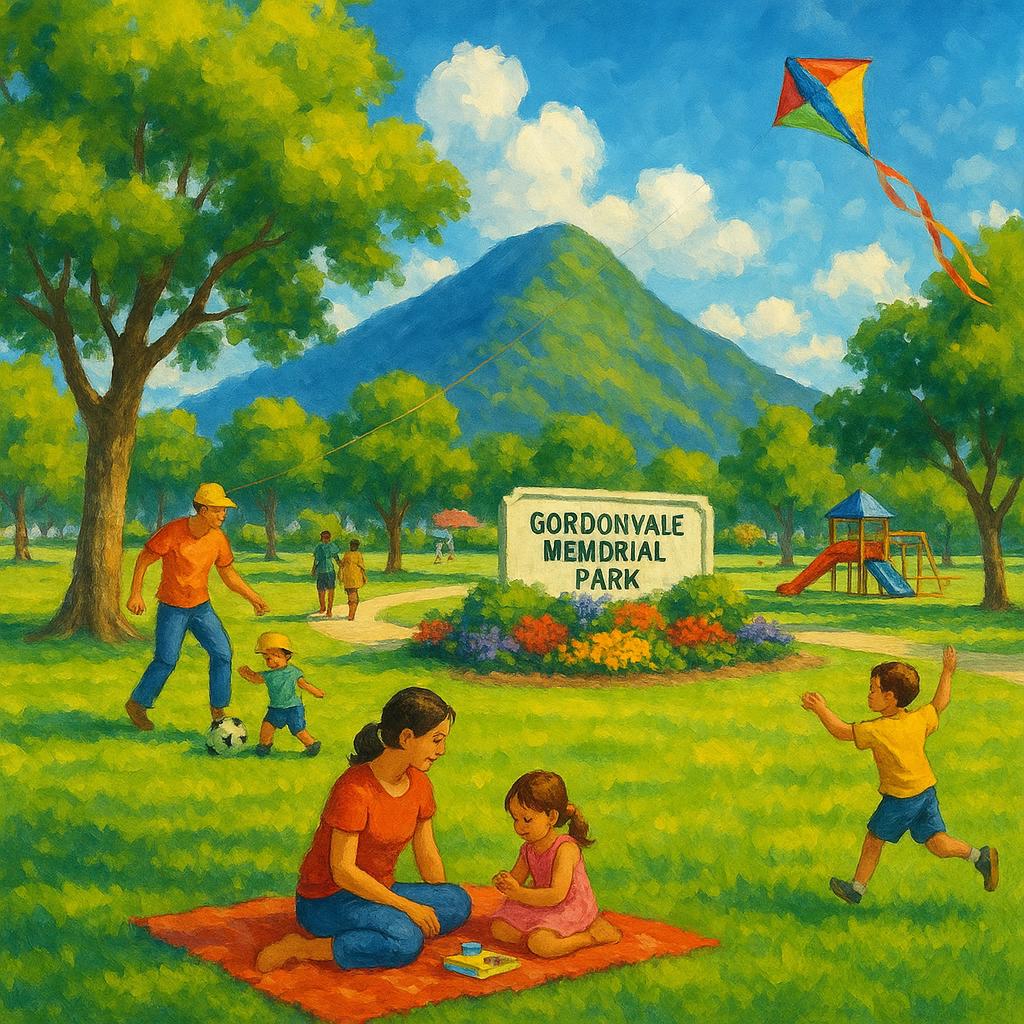 Families enjoying a sunny day at Gordonvale Memorial Park.
