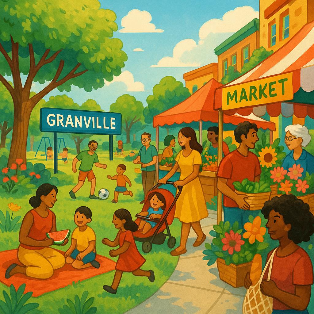 Community events in Granville illustrating diversity and inclusivity