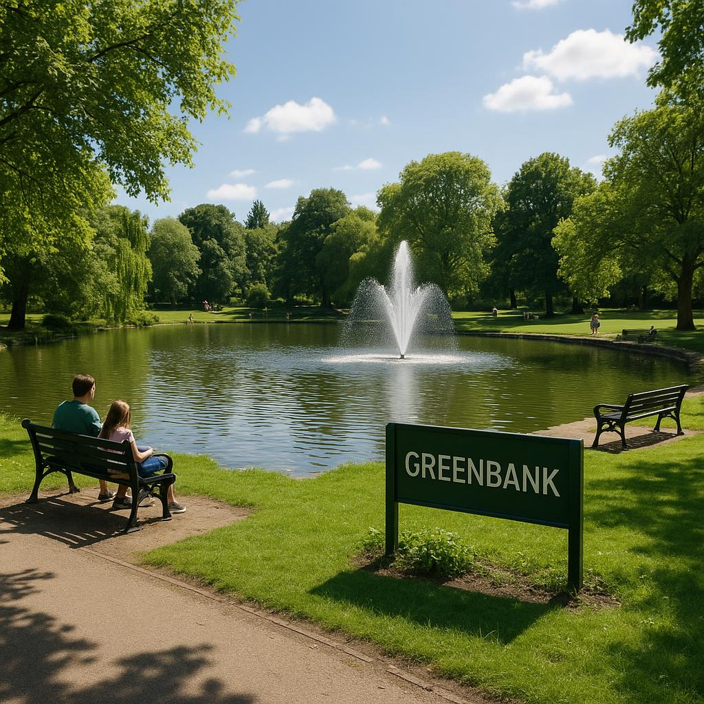 Greenbank park showcasing lush greenery and pathways