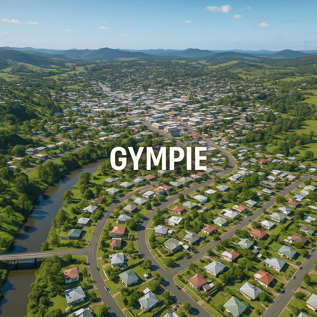 Aerial view of Gympie
