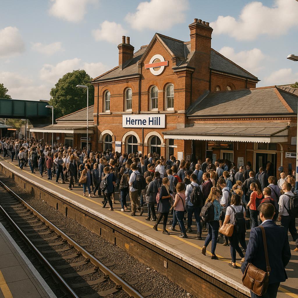 Herne Hill train station during daytime