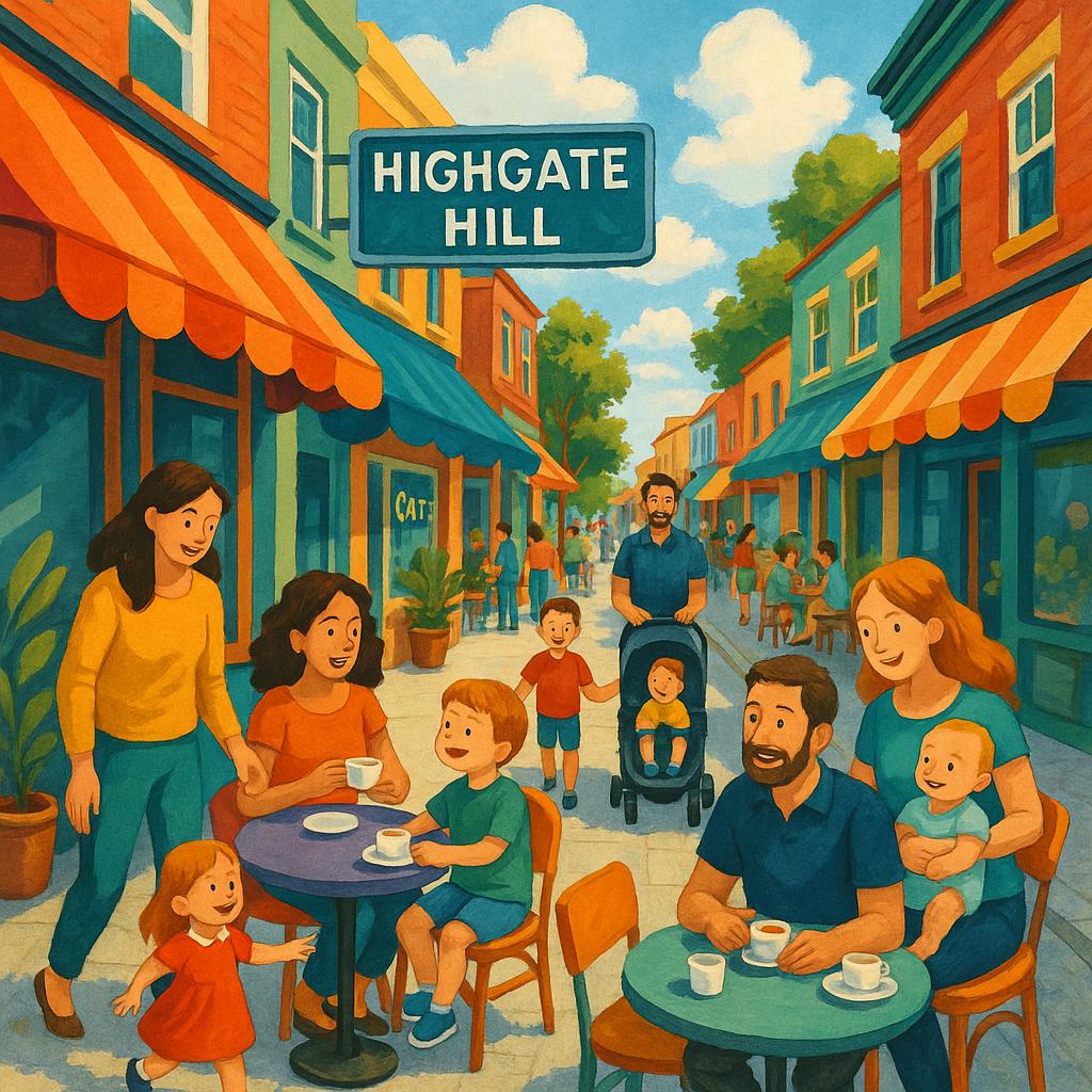 Community atmosphere in Highgate Hill