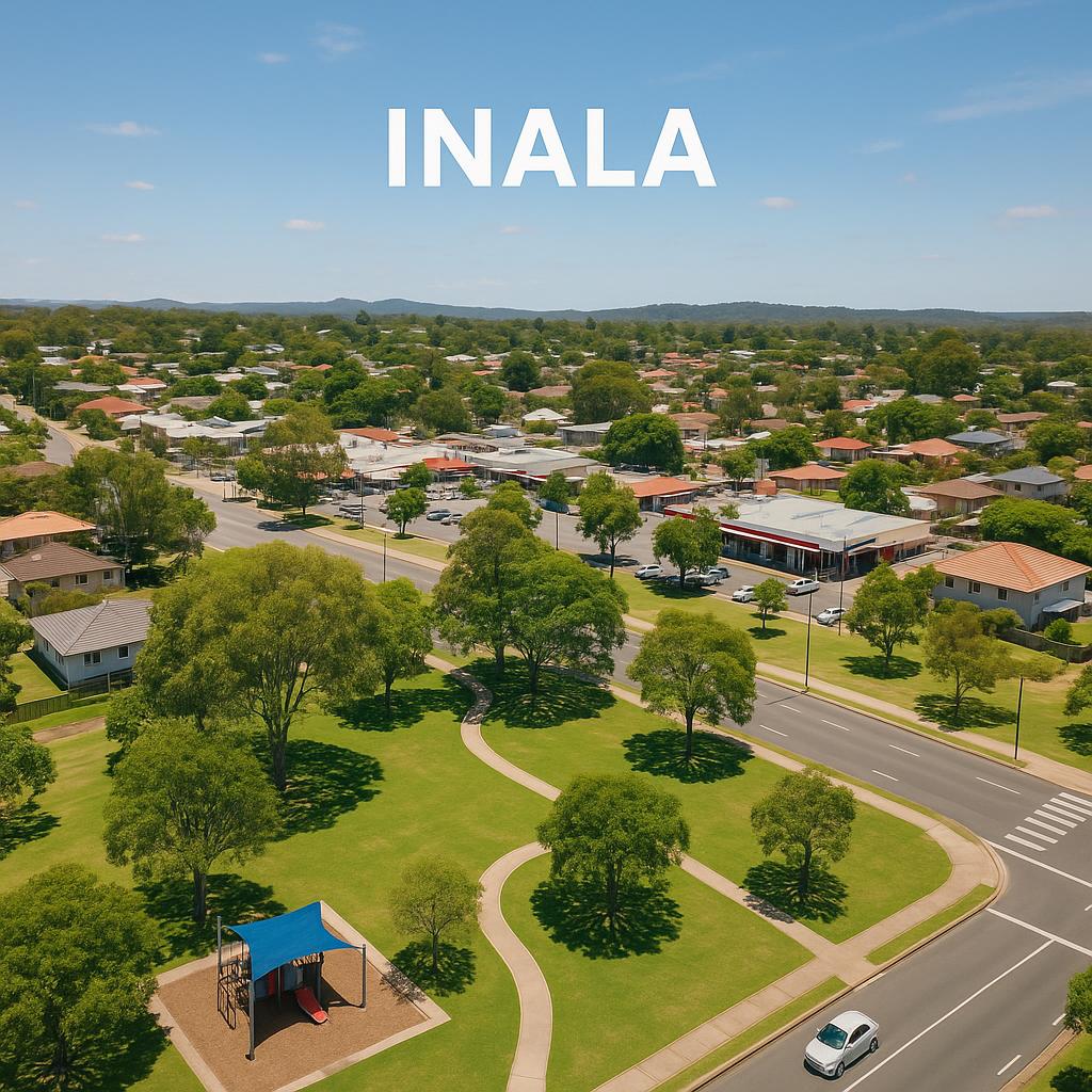 Inala suburb with parks