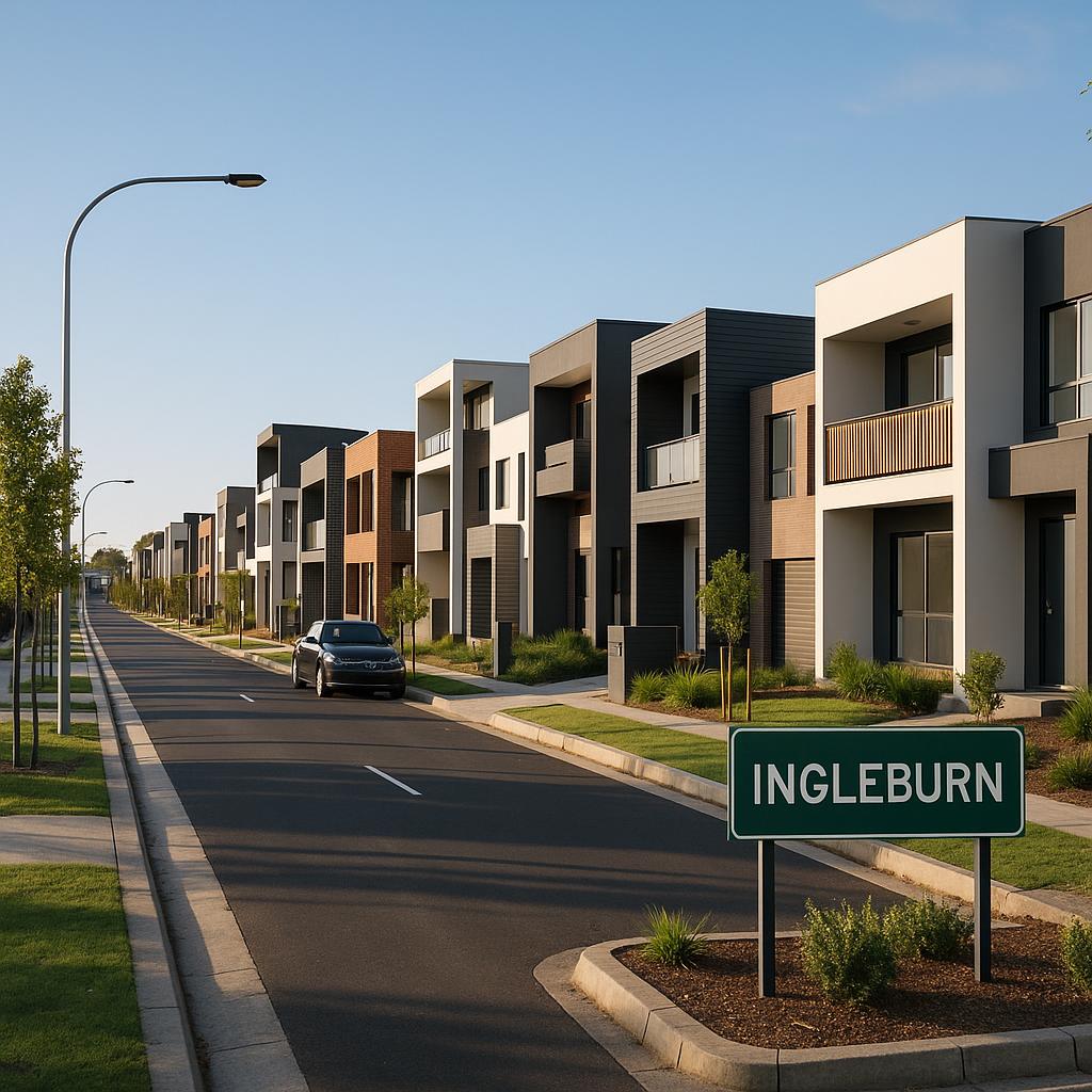 New housing developments in Ingleburn