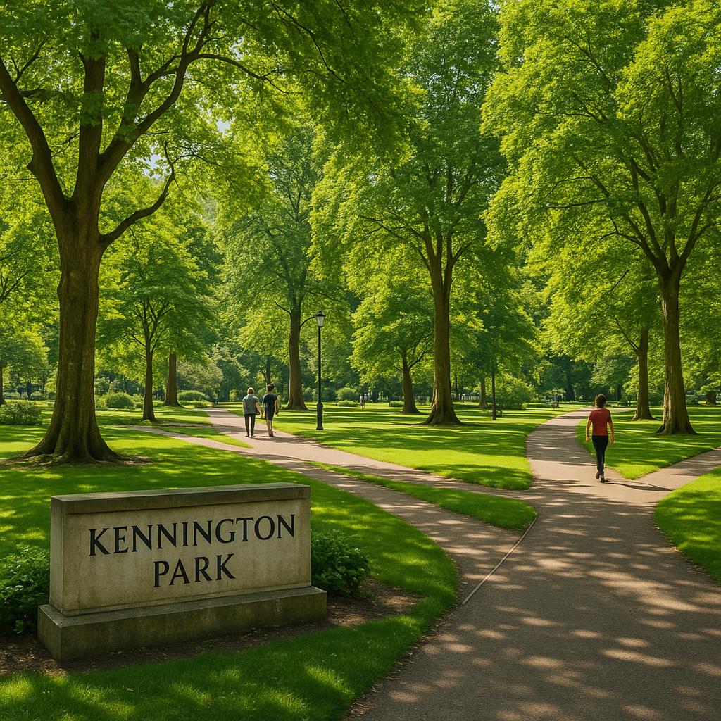 A beautiful park in Kennington with greenery