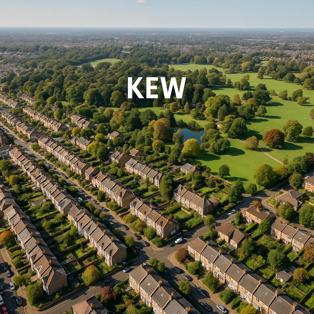 Residential areas and parks in Kew