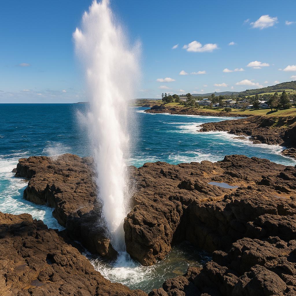 Kiama Blowhole coastal view