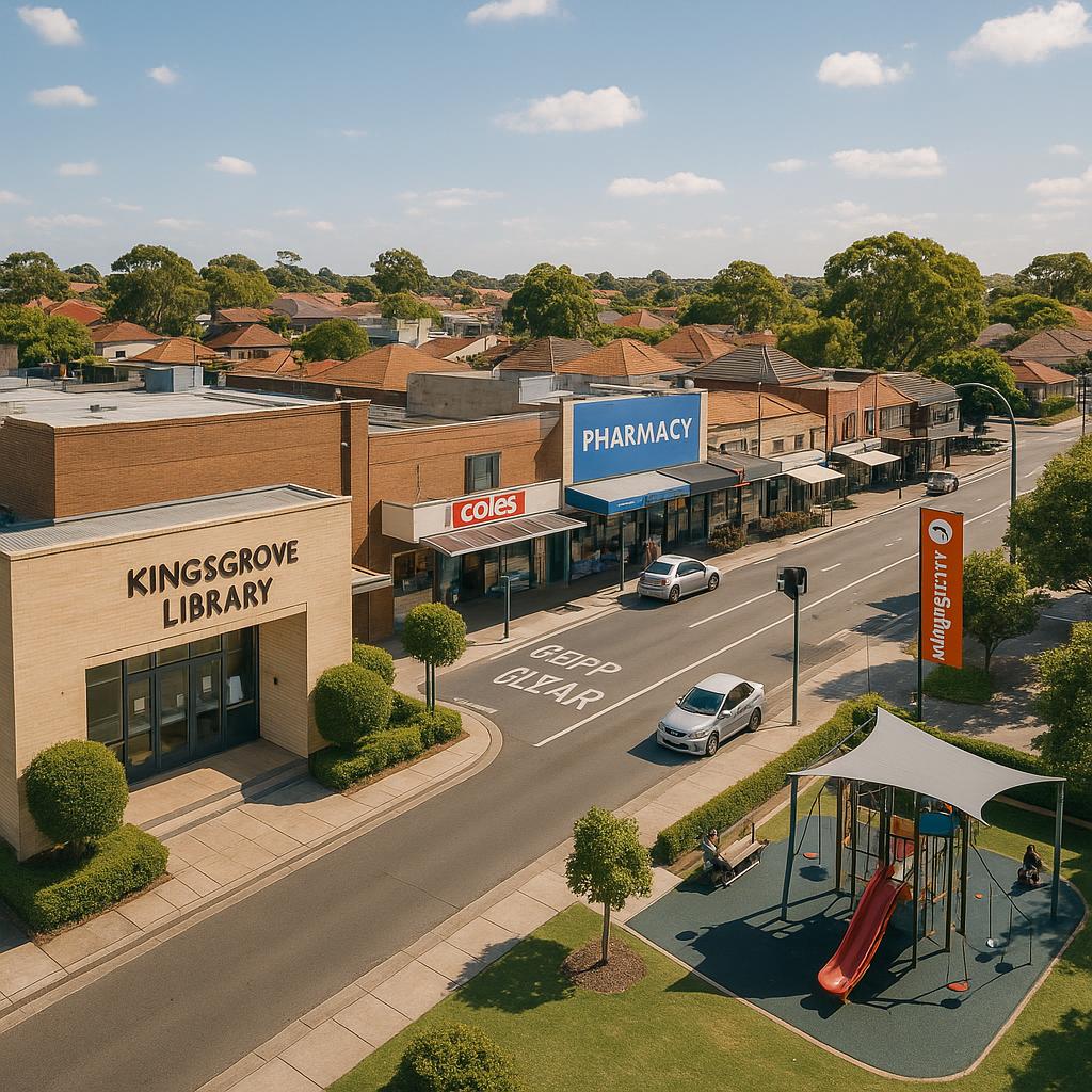 Scenic view of Kingsgrove highlighting its parks and community spaces.