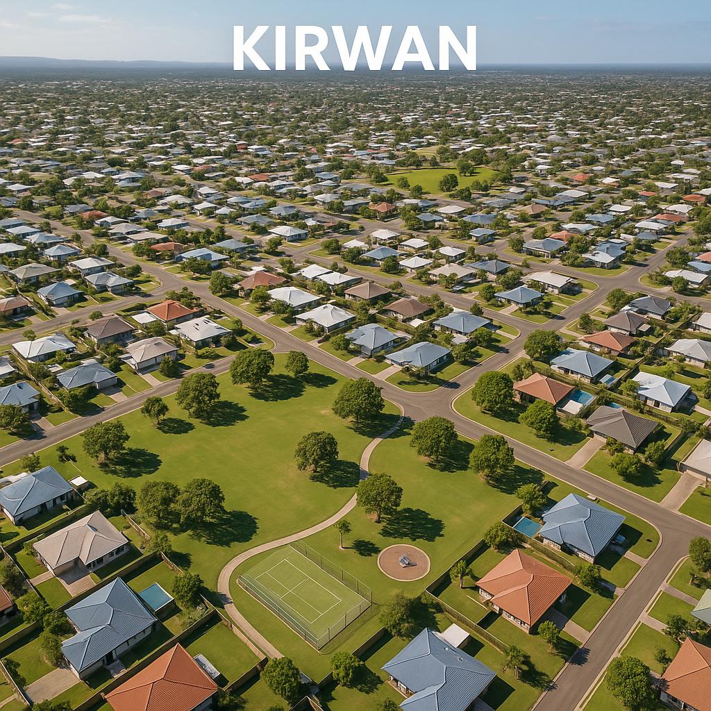 Aerial view of Kirwan and its amenities