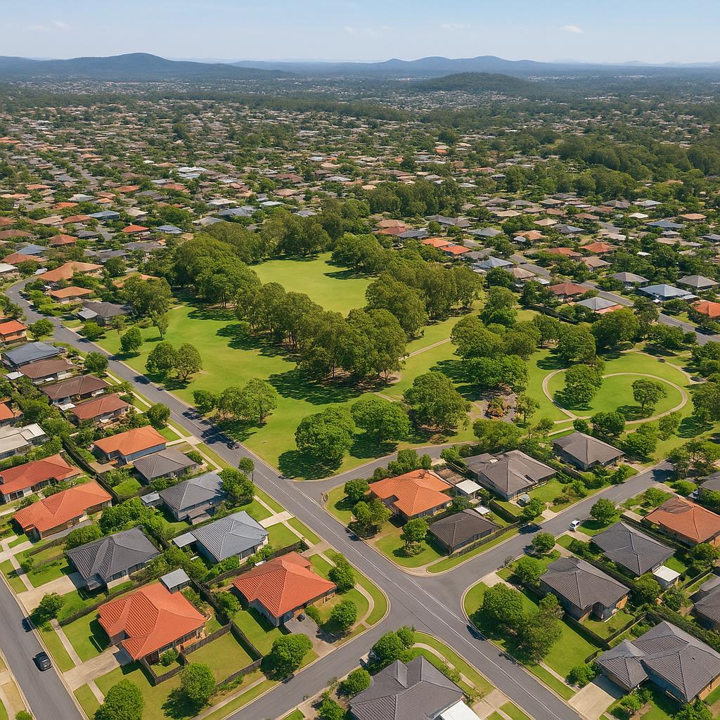 Aerial view of Kuraby suburb