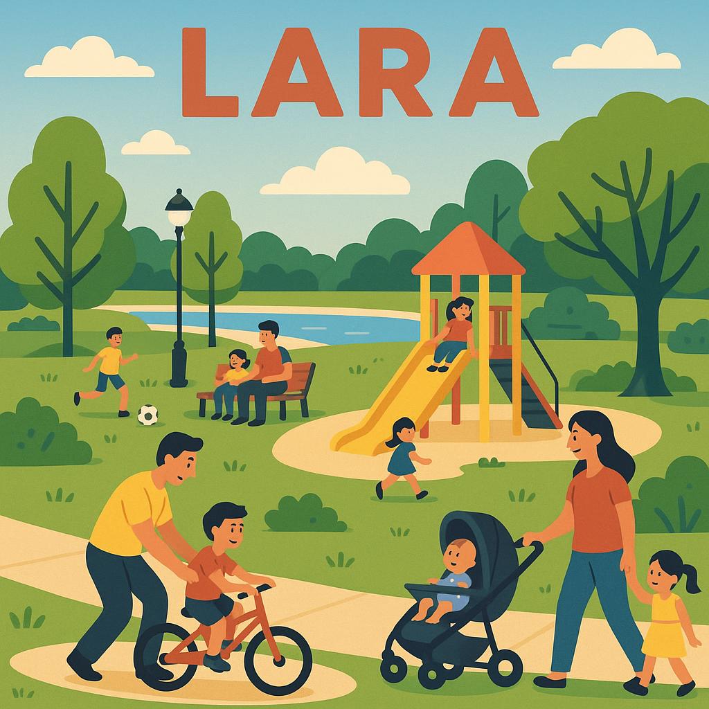 Parks in Lara with families enjoying outdoor activities